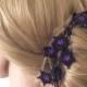 Bridal Hair Wrap Headband, Wedding Hair Jewelry, Boho Crochet Necklace, Oya Beaded Necklace,  Black Star Hair Accessory, Beaded Jewelry
