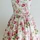Custom made bridesmaid dress, floral bridesmaids dress, Purple Roses dress