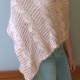 Knit wool poncho Pink poncho Cable poncho Knitted pink wrap Cable wool sweater Wool  knitwear