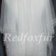 Fashion wedding veil/2 Tier Beading bridal veil/white ivory veil