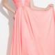 Straps Sleeveless Appliques Chiffon Pink Ruched Floor Length