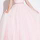 Straps Crystals Pink Lilac Blue Tulle Sleeveless Ruched Floor Length