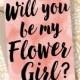 Will You Be My Flower Girl Blush Wedding Flower Girl Gift Asking Flower Girl Flower Girl Proposal Will You Be my Flowergirl - Printable Card