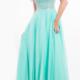 Fuchsia Straps Green Open Back Crystals Chiffon Ruched Floor Length