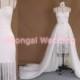 Two-piece wedding dress, detachable train wedding dress, tassels wedding dress, lace wedding dress, organza bridal dress, champagne lining