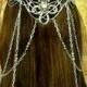 Elven Coronation Circlet - Celtic Hand Wire Wrapped - Beaded Chains - Bridal Tiara Crown Queen Art Nouveau