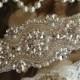 Wedding Garter-Garter-Garters-Rhinestone Garter-Ivory-Lace-garter belt-garter-ivory garter-lace-bridal garter-accessories-pearl-vintage