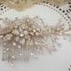 Bridal Hair comb with Fresh water pearls wedding hair comb,wedding Hair accesories,pearl Bridal Comb,Crystal wedding comb,bridal Head pieces