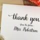 Bridal Shower cards wedding Thank You Card Personalized Wedding Cards Thank Yous From the Future Mrs card Thank you