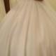H1539 Sparkly sweetheart neck pleated tulle ball gown wedding dress