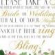 Don't Say Bride or Wedding Floral Pink and Gold Bridal Shower Game - Please Take A Ring - Bachelorette Game - Guessing Game - 0002-G