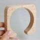 20 mm Wooden bracelet unfinished square with break - natural eco friendly fe20a