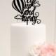 Up Up and Away Baby Shower or Party Cake Topper - Hot Air Balloon Cake Topper