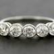 Antique Diamond Ring - Edwardian Five-stone Diamond & Platinum Anniversary Ring - Antique Eternity Ring