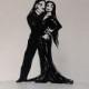 Wedding Cake Topper - Halloween Wedding Cake Topper, Addams Family - Morticia and  Gomez Silhouette cake topper