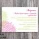 DIY Wedding RSVP Template Editable Word File Download Rsvp Template Printable RSVP Cards Green Dark Pink Rsvp Card Template Floral Rsvp Card