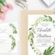 Printable Bridal Shower Invitation /  Shower Invite, Wedding Shower  - Charlotte Wreath