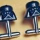 Groomsmen Gift, Wedding, Darth Vader Cuff Links, silver toned cufflinks, Star Wars, made with LEGO (R) Bricks