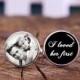 Custom Any Wording Or Photo Cufflinks, Father Of The Bride, I Loved Her First, Wedding Cufflinks, Gifts For Dad, Father's Day Cuff Links