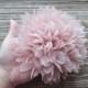 Dusty  Pink Fabric Flower headpiece / Nude Pink floral hair fascinator