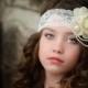 Ivory Flower Headband, Flower Girl Headband, Ivory Bridal Headband, Ivory Lace Headband, Ivory Pearl Headband, Wedding Headband, Photo Prop