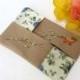 Pocket tissue holder, Linen Tisue case, Kleenex or Handkerchief case, Embroidered Tissue Case , Flowered Tissue Holder,