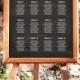 Wedding Seating Chart, Template, Chalkboard, Rustic Seating Chart, Rustic Wedding, DIY Seating Chart, Editable PDF, Instant Download E09A