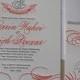 Letterpress Wedding Invitation sample, Wedding invitation, Classic wedding invitation, Wedding invitations, Flourish wedding invitation