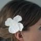 Icelandic Poppy Comb- 3D Printed Hair Accessory in White or Black Nylon