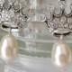 Bridal Jewelry Bridal Accessories Bride Bridesmaid Rhinestone Crown and Pearl earrings Wedding Jewelry