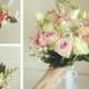 Bride bouquet, bridal corsage, groom brooch, flower girl, wedding set, clay flowers, bridesmaid bouquet, 