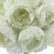 Ivory Silk Peony Hand Tie (24 Peonies) - Bridal Wedding Bouquet