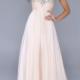 Zipper Sleeveless A-line Champagne Straps Beads Pink Chiffon Floor Length Ruched
