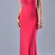 Red Crystal Open Back Sleeveless Sweep Ruched Sheath Halter Elastic Stain