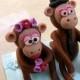 monkeys wedding cake topper