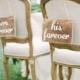 30 Awesome Wedding Sign Decor Ideas For Bride & Groom Chairs