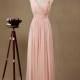 2016 Long Blush Bridesmaid dress, Blush Pink Wedding dress, Party dress, Womens Formal Evening dress, Prom dress floor length