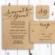 Custom Personalized Wedding Invitation Templates ~ RSVP Card and Monogram ~ DIY printing ~ Custom Printing