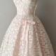 Châteauroux Lace Dress / 1950s Dress / Vintage Lace 50s Party Dress
