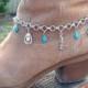 Silver Boot Bracelet, Charm Boot Bling, Western Boot Jewelry, Turquoise Bracelet, Cowgirl Boot Candy, Bracelets For Boots, Designs Jewerly