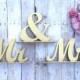Mr and Mrs Sign, Wedding Sweetheart Table, Mr and Mrs Table Sign, Gold Glitter, Wedding Sign, Mr & Mrs Letters XL, Bride Groom Table Decor