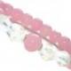 rose quartz bracelet for girlfriend pink bracelet with chakra stone gemstone love bracelet for mom healing stones raw gemstone jewelry