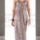 Sorella Vita Long Metallic Sequin Bridesmaid Dress Style 8834