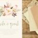 Sage and Sandalwood Wedding Invitation, Floral Wedding Invitation, Cream and Sage Invitation