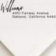 Return Address Stamp -   -  Housewarming, Bridal Shower gift - Roosevelt Design