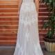 Azalea Draped Cotton Lace Wedding Dress