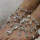 CRYSTAL DREAMS barefoot sandals - silver