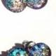 Tiny stud earrings kaleidoscopic, glitter stud earrings, resin stud earrings, small stud, glass stud, glitter stud, summer earrings, gift