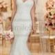 Stella York Lace Over Satin Fit And Flare Wedding Dress Style 6286