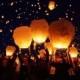 10 pcs White Paper Chinese Lanterns Sky Fly Candle Lamp for Wish Party Wedding